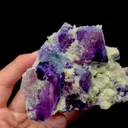 Natural Purple Phantom Fluorite and Mica Mineral Specimen,High Quality Specimen,YINDU,INNER MONGOLIA,CHINA(120*85*57mm) - image 5