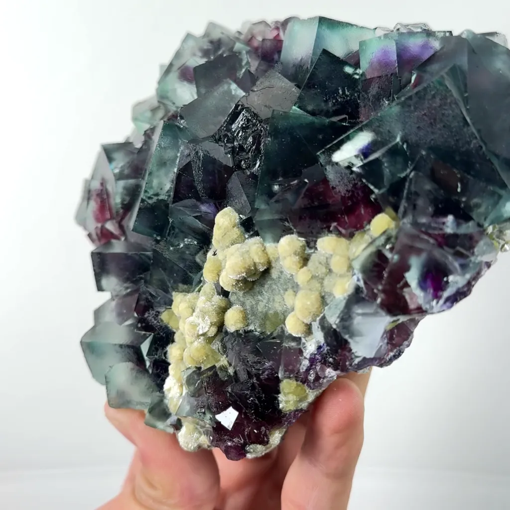 Natural Purple Phantom Fluorite and Mica Mineral Specimen,High Quality Specimen,YINDU,INNER MONGOLIA,CHINA(140*120*41mm) - image 4