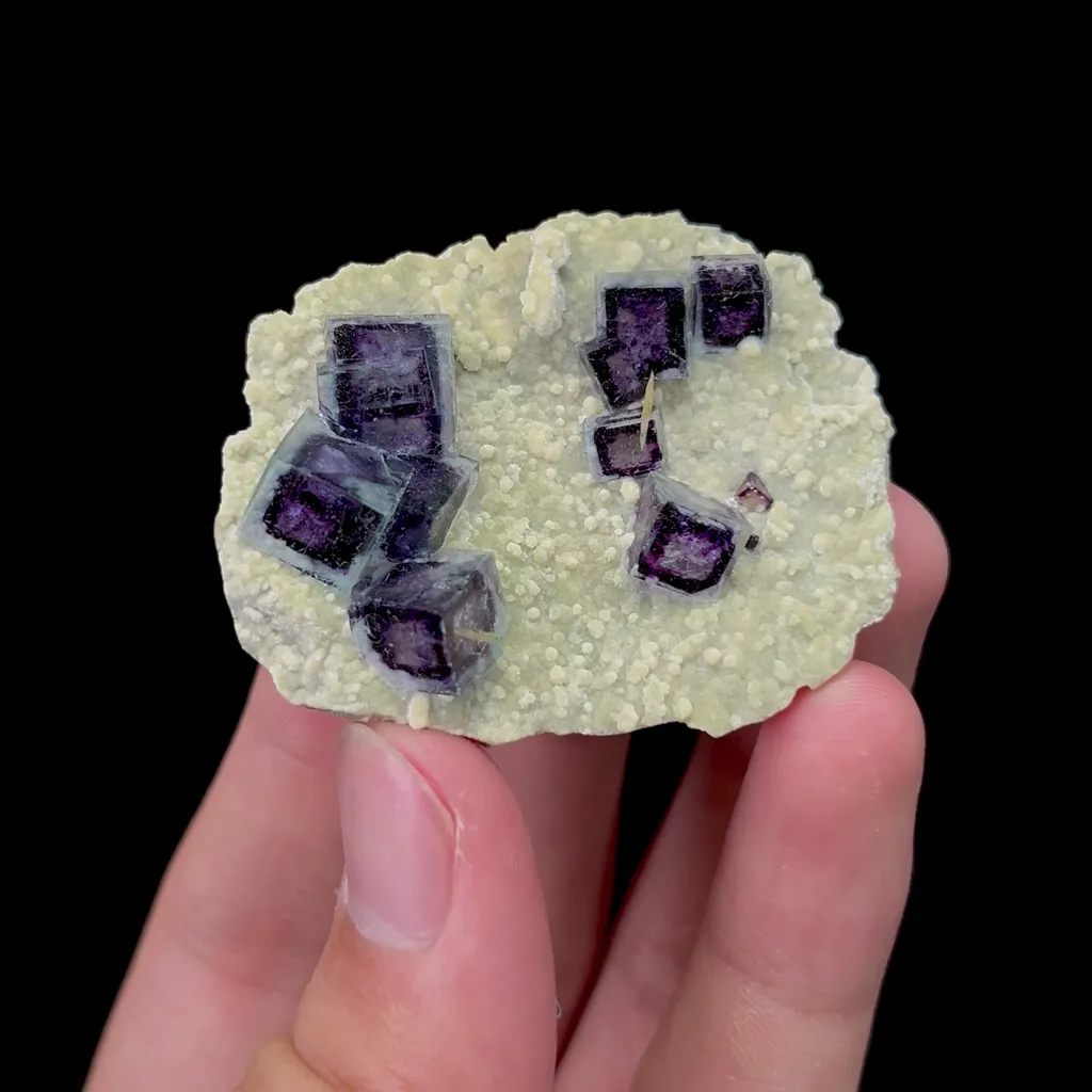 Natural Purple Phantom Fluorite and Mica Mineral Specimen,High Quality Specimen,YINDU,INNER MONGOLIA,CHINA(50*40*15mm) - image 4