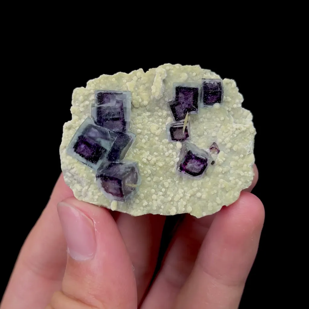 Natural Purple Phantom Fluorite and Mica Mineral Specimen,High Quality Specimen,YINDU,INNER MONGOLIA,CHINA(50*40*15mm) - image 2