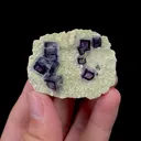 Natural Purple Phantom Fluorite and Mica Mineral Specimen,High Quality Specimen,YINDU,INNER MONGOLIA,CHINA(50*40*15mm) - image 2