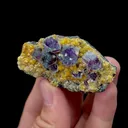 Natural Purple Phantom Fluorite and Mica Mineral Specimen,High Quality Specimen,YINDU,INNER MONGOLIA,CHINA(57*32*15mm) - image 3