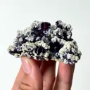Natural Purple Phantom Fluorite and Mica Mineral Specimen,High Quality Specimen,YINDU,INNER MONGOLIA,CHINA(65*42*31mm) - image 2