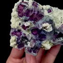 Natural Purple Phantom Fluorite and Mica Mineral Specimen,High Quality Specimen,YINDU,INNER MONGOLIA,CHINA(85*65*25mm) - image 3