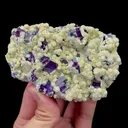 Natural Purple Phantom Fluorite and Mica Mineral Specimen,High Quality Specimen,YINDU,INNER MONGOLIA,CHINA(96*64*27mm) - image 1