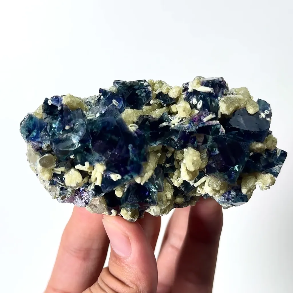 Natural Purple Phantom Fluorite and Mica Mineral Specimen,High Quality Specimen,YINDU,INNER MONGOLIA,CHINA(97*50*29mm) - image 2