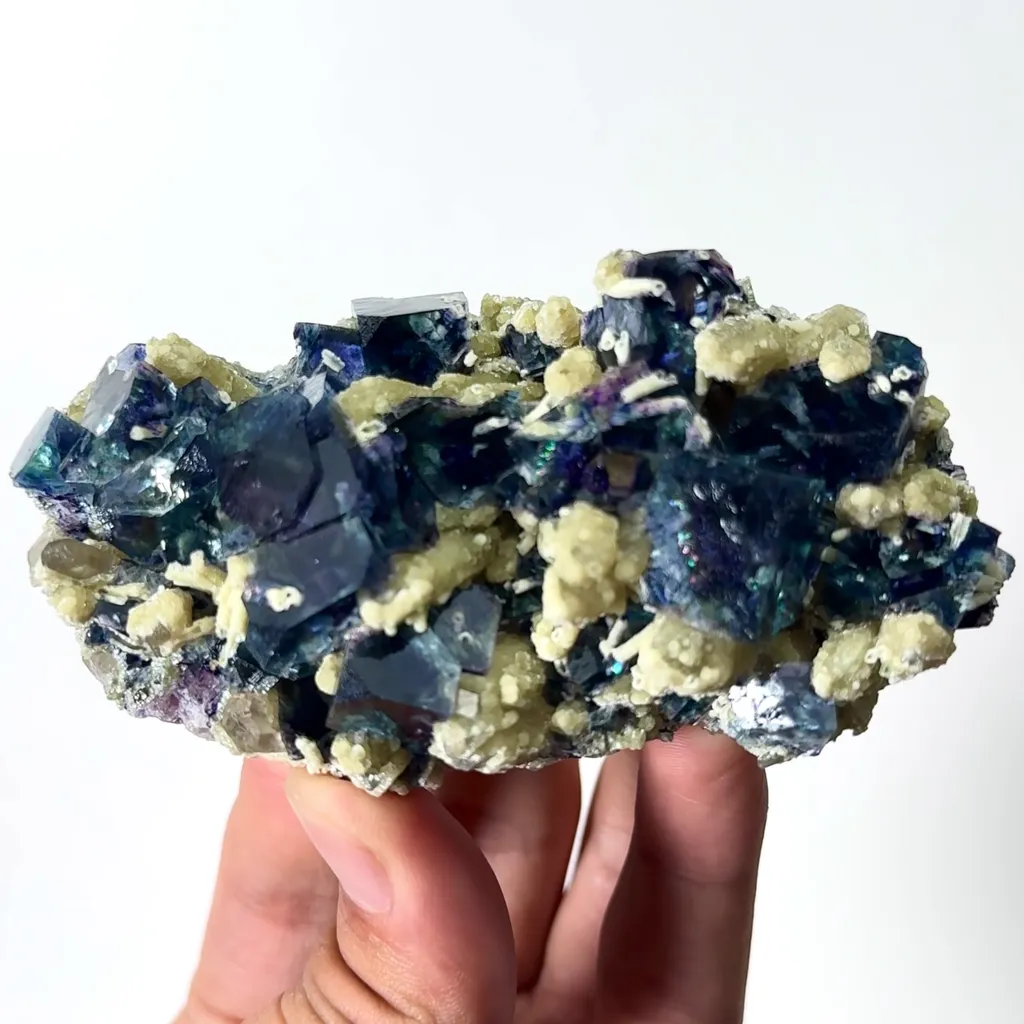 Natural Purple Phantom Fluorite and Mica Mineral Specimen,High Quality Specimen,YINDU,INNER MONGOLIA,CHINA(97*50*29mm) - image 4
