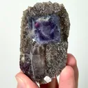 Natural Purple Phantom Fluorite and Mica, Mineral Specimen:Yaogangxian,Hunan (40*60*20MM) - image 5