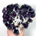 Natural Purple Phantom Fluorite and Mica, Mineral Specimen:Yindu, Inner Mongolia (200*160*45MM) - image 2