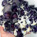 Natural Purple Phantom Fluorite and Mica, Mineral Specimen:Yindu, Inner Mongolia (200*160*45MM) - image 3