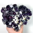 Natural Purple Phantom Fluorite and Mica, Mineral Specimen:Yindu, Inner Mongolia (200*160*45MM) - image 4