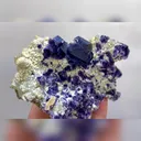 Natural Purple Phantom Fluorite and Mica Symbiosis comes from Inner Mongolia,China 105*65*50MM - image 3