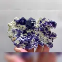 Natural Purple Phantom Fluorite and Mica Symbiosis comes from Inner Mongolia,China 105*65*50MM - image 6