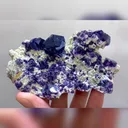 Natural Purple Phantom Fluorite and Mica Symbiosis comes from Inner Mongolia,China 105*65*50MM - image 2
