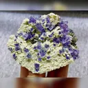 Natural Purple Phantom Fluorite and Mica Symbiosis comes from Inner Mongolia,China 95*80*25MM - image 1