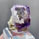 Natural Purple Phantom Fluorite and Mica Symbiosis comes from Yaogangxian,Hunan 25*30*30MM - image 3