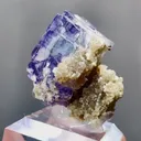 Natural Purple Phantom Fluorite and Mica Symbiosis comes from Yaogangxian,Hunan 25*30*30MM - image 2