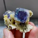 Natural Purple Phantom Fluorite and Mica Symbiosis comes from Yaogangxian,Hunan 45*25*30MM - image 3
