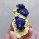 Natural Purple Phantom Fluorite and Mica Symbiosis comes from Yindu, Inner Mongolia 40*90*35MM - image 3