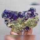 Natural Purple Phantom Fluorite and Mica Symbiosis comes from Yindu,Inner Mongolia 110*65*30MM - image 4