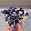 Natural Purple Phantom Fluorite and Mica Symbiosis comes from Yindu,Inner Mongolia 110*80*20MM - image 3