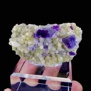 Natural Purple Phantom Fluorite and Mica Symbiosis comes from Yindu,Inner Mongolia 65*15*30MM - image 1