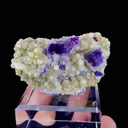 Natural Purple Phantom Fluorite and Mica Symbiosis comes from Yindu,Inner Mongolia 65*15*30MM - image 3