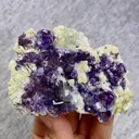 Natural Purple Phantom Fluorite and Mica Symbiosis comes from Yindu,Inner Mongolia 80*60*25MM - image 2