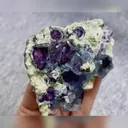 Natural Purple Phantom Fluorite and Mica Symbiosis comes from Yindu,Inner Mongolia 85*65*25MM - image 3