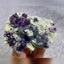 Natural Purple Phantom Fluorite and Mica Symbiosis comes from Yindu,Inner Mongolia 85*65*25MM - image 4