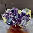 Natural Purple Phantom Fluorite and Mica Symbiosis from Yindu,Inner Mongolia 85*55*30MM - image 4