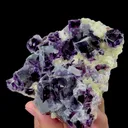 Natural Purple Phantom Fluorite and Mica Symbiosis Mineral Specimen,High Quality Specimen,YINDU,INNER MONGOLIA,CHINA(110*80*20mm) - image 2