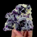 Natural Purple Phantom Fluorite and Mica Symbiosis Mineral Specimen,High Quality Specimen,YINDU,INNER MONGOLIA,CHINA(110*80*20mm) - image 4