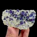 Natural Purple Phantom Fluorite and Pyrite, Mineral Specimen: Inner Mongolia,China (95*55*20MM) - image 4