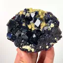 Natural Purple Phantom Fluorite and Pyrite, Mineral Specimen: Yindu,Inner Mongolia (95*70*20MM) - image 3