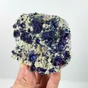 Natural Purple Phantom Fluorite and Pyrite, Mineral Specimen: Yindu,Inner Mongolia (95*75*30MM) - image 3
