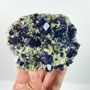 Natural Purple Phantom Fluorite and Pyrite, Mineral Specimen: Yindu,Inner Mongolia (95*75*30MM) - image 2
