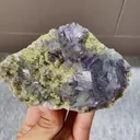 Natural Purple Phantom Fluorite and Pyrite Symbiosis comes from Yaogangxian,Hunan 110*75*30MM - image 4