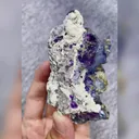Natural Purple Phantom Fluorite and Pyrite Symbiosis comes from Yaogangxian,Hunan 90*45*40MM - image 4