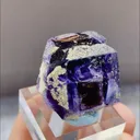 Natural Purple Phantom Fluorite and Pyrite Symbiosis comes from Yindu,Inner Mongolia 30*30*15MM - image 2