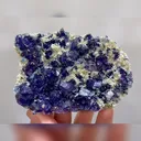 Natural Purple Phantom Fluorite and Pyrite Symbiosis comes from Yindu,Inner Mongolia 95*70*25MM - image 6