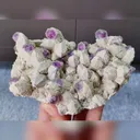 Natural Purple Phantom Fluorite and Quartz Cluster comes from Inner Mongolia,China 130*85*35MM - image 1