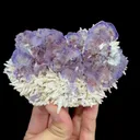 Natural Purple Phantom Fluorite and Quartz Cluster, Mineral Specimen: Inner Mongolia,China (120*80*45MM) - image 1