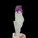 Natural Purple Phantom Fluorite and Quartz Cluster, Mineral Specimen:Yaogangxian,Hunan (30*20*60MM) - image 3