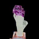 Natural Purple Phantom Fluorite and Quartz Cluster, Mineral Specimen:Yaogangxian,Hunan (30*20*60MM) - image 1