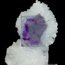 Natural Purple Phantom Fluorite and Quartz Cluster, Mineral Specimen:Zhejiang,China (35*20*55MM) - image 3