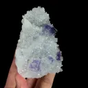 Natural Purple Phantom Fluorite and Quartz Cluster, Mineral Specimen:Zhejiang,China (80*95*40MM) - image 6