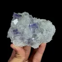 Natural Purple Phantom Fluorite and Quartz Cluster, Mineral Specimen:Zhejiang,China (80*95*40MM) - image 4