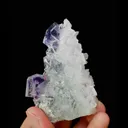 Natural Purple Phantom Fluorite and Quartz Cluster Symbiosis comes from Zhejiang,China 50*75*30MM - image 2
