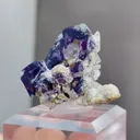 Natural Purple Phantom Fluorite and Quartz coexist comes from Yindu, Inner Mongolia 34*30*25MM - image 2